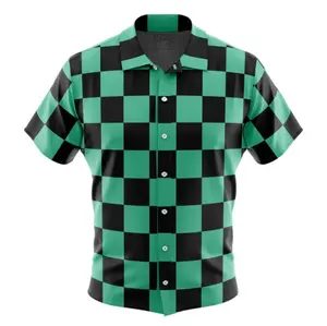 Tanjiro Kamado Demon Slayer Hawaiian Shirt | Cool Anime Vibes for Men & Fans