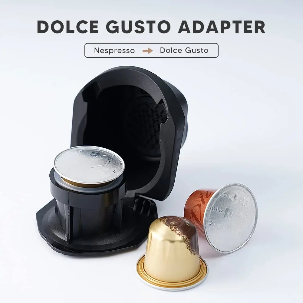 Reusable Durable Nespresso Capsule Adapter, Compatible with Genio S/piccolo XS, Coffee Capsule Converter Holder with Spoon Brush Included