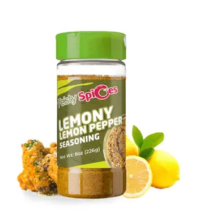 Feisty Spices Lemon Pepper Seasoning – Zesty All-Purpose Seasoning for Wings, Seafood, Pasta & Veggies
