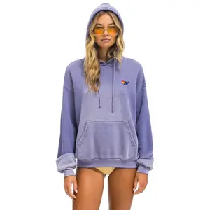 ESSENTIAL RELAXED PULLOVER HOODIE - FADED GRAPE