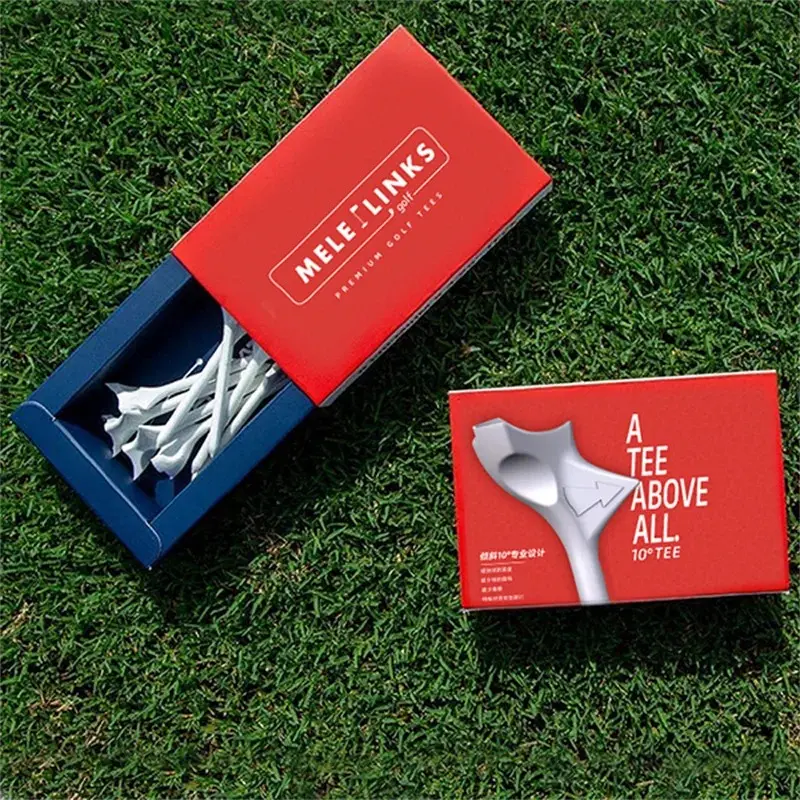 Low-Friction Golf Tees, 10-Pack 10° Angled Rhombus Shape Plastic Golf Accessories for Adults, Impact-Resistant Design for Increased Distance