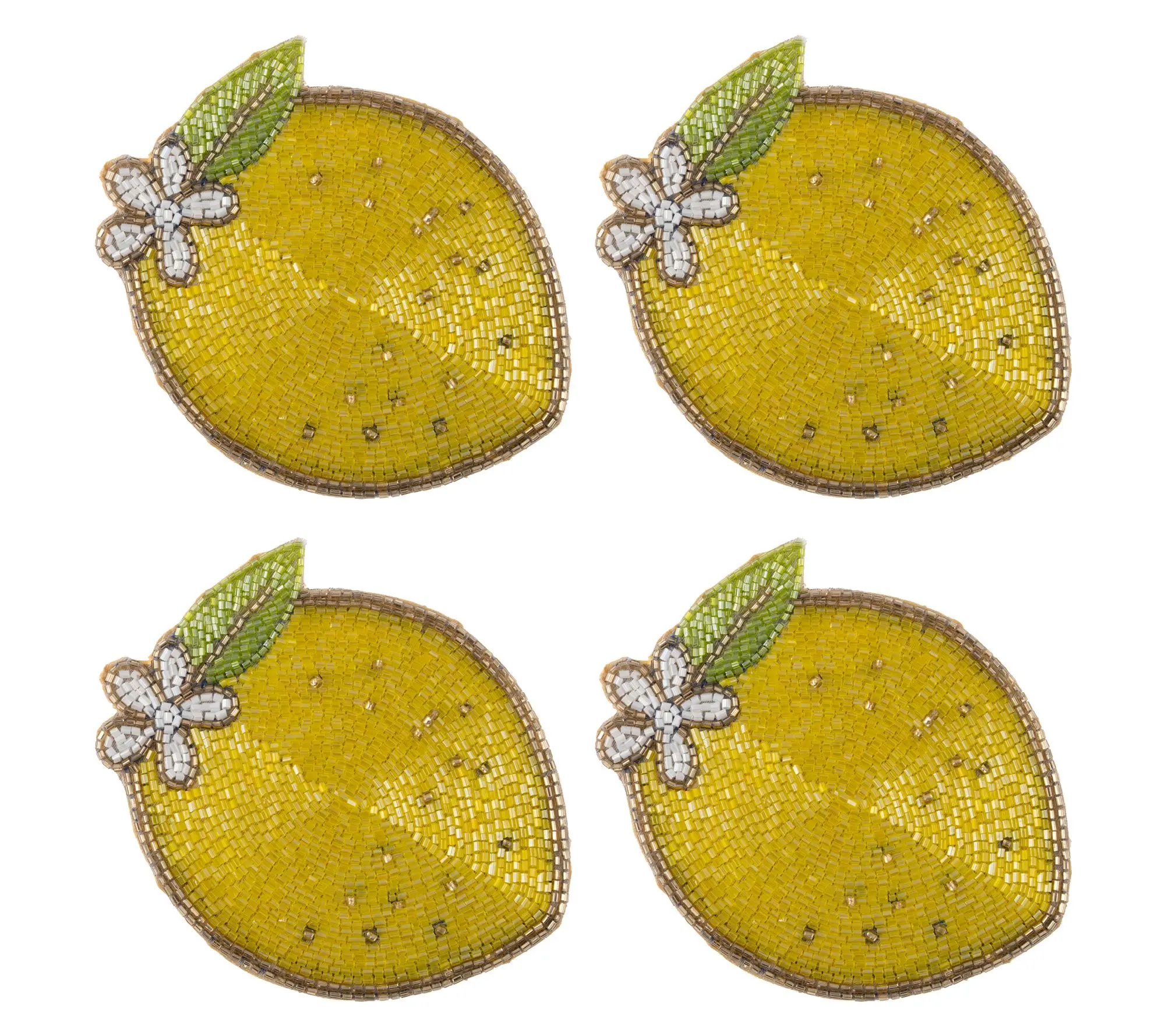 Karma Set of 4 Beaded Coasters