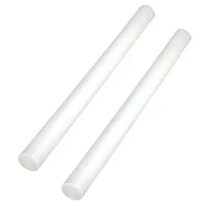 2Pack Round Acetal Copolymer Rods - 1/2 -Inch Diameter and 12-Inch Length Opaque White Acetal Copolymer Rods （POM-C） Standard Tolerance Perfect for Non-Marring Fixtures(0.5in×12in)