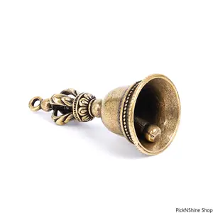Tibetan Style Brass Die-Cast Wind Bell Handicraft - Vintage Hangable Wall Decor Ornament, Room Decor, Suitable for Home Wall Hanging, Car Decoration, with Distinct Tone