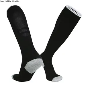 Adult Long Tube Football Socks - Cushioned Towel Bottom Sports Socks - Thin High Knee Elastic Training Socks - Breathable Solid Color Athletic Socks for Soccer & Rugby