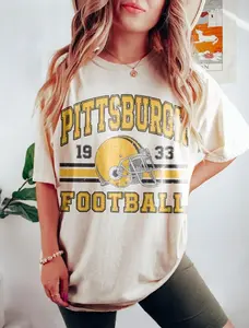 [Sale off up to 50%] Vintage 90s Style Vintage Pittsburgh Football shirt, Pittsburgh Football Fan Tee, Retro Football Season Tee 2025, American Football Graphic, Graphic Streetwear T-shirt