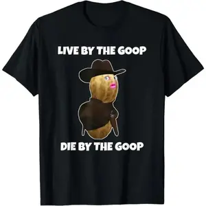 Burnt Peanut Bungulator Goop Graphic Tee Pure Cotton Unisex Menswear Top for Daily Outings Trendy Meme Fans Halloween Christmas Gift