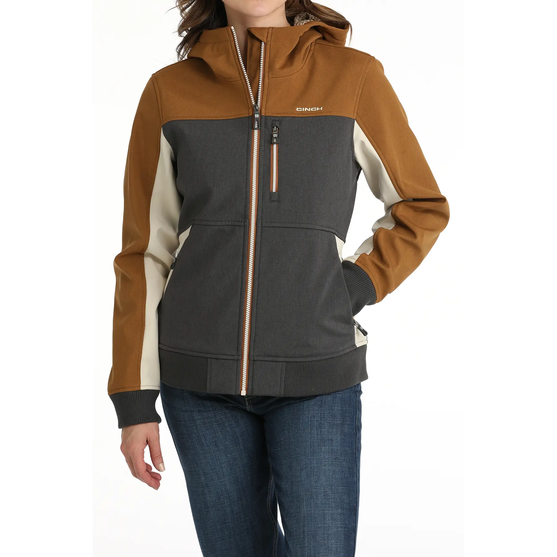 Cinch Ladies Bonded Colorblock Multicolor Full Zip Jacket MAJ9844002