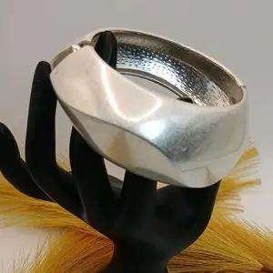 Big Mama Brushed Silver Cuff Bangle