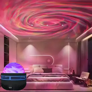 3 Models of Starry Sky Vortex/ Northern Lights/ Water Ripple Projection Lamp, 1 Set of USB Powered LED Starry Night Lamp with Remote Control, Rotatable Atmosphere Lamp, Suitable for Room Decoration, Living Room Decoration, Gift Audio Projector