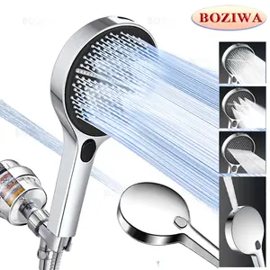 BOZIWA Handheld Shower Head Set,Shower Head Hose&Bracket,Shower Head Set With 1.5m Hose,Bathroom Shower Equipment