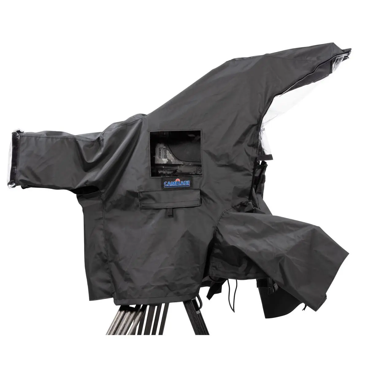 camRade wetSuit EFP Small Water-Resistant Rain Cover for Outside Broadcasting Cameras with 5" or 7" Viewfinder, Black, Broadcasters