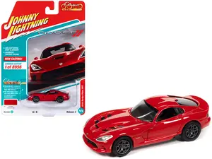 2014 Dodge Viper SRT Adrenaline Red "Classic Gold Collection" Ltd Ed to 8956 pcs 1/64 Diecast Model Car by Johnny Lightning