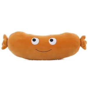 1PC 8" 20cm Kawaii Lifelike Sausage Plush Toys Mini Stuffed Food Plush Dolls Pillow Creative Gifts for Children Home Decor