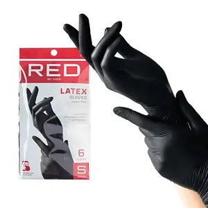 RED by KISS Black Latex Gloves (6pcs)