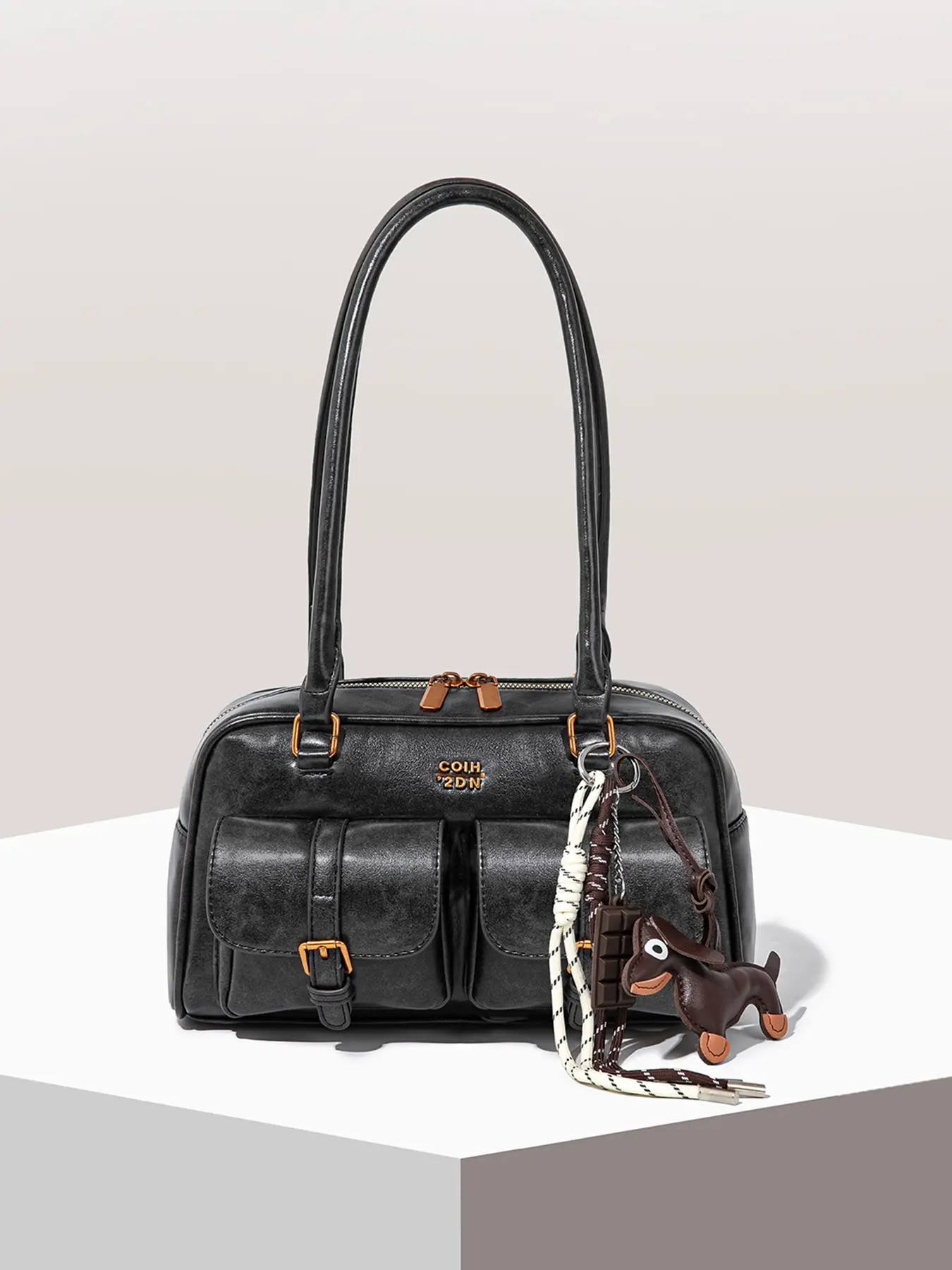 Black + Dachshund Dog Pendant