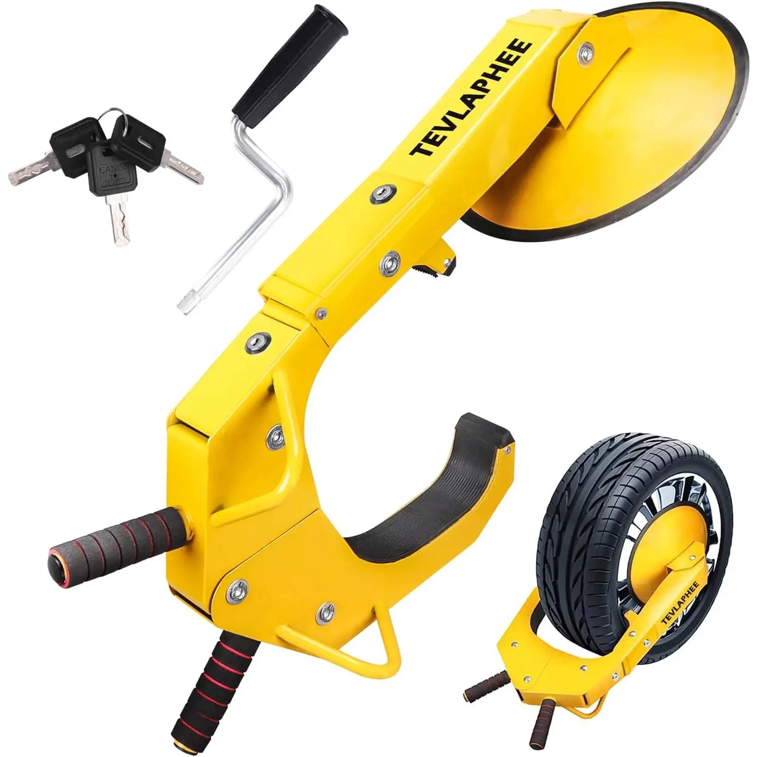 Wheel - Car Boot Anti-Theft Trailers Wheel Clamp Parking Boot for Cars, Trucks, SUVs, Campers - Dual Lug Nuts Cover