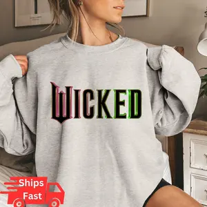 Wicked Movie Sweatshirt, Elphaba and Glinda Sweatshirt, Wicked the Musical Shirt, Movie Merch, Wicked Shirt, Sweatshirt, Hoodie