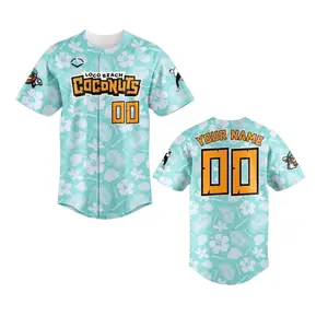 2026 Custom number Loco Beach Coconuts Special Baseball Jersey-Wicking Fabric and Full Button Down Closures for Athletes