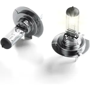 H7 Halogen Headlight Bulbs, 12V 55W Quartz Halogen Non-Glare Car Bulbs, Used for High Beam, Low Beam, and Fog Lights, 3800K Car Lights (2 Pack)