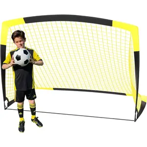 7x5 FT & 5x3.6 FT Portable Soccer Goal for Youth Players Ages 6-14, Large-Frame Design Built for Long-Term Development, Easy Setup for Backyard, Park or School