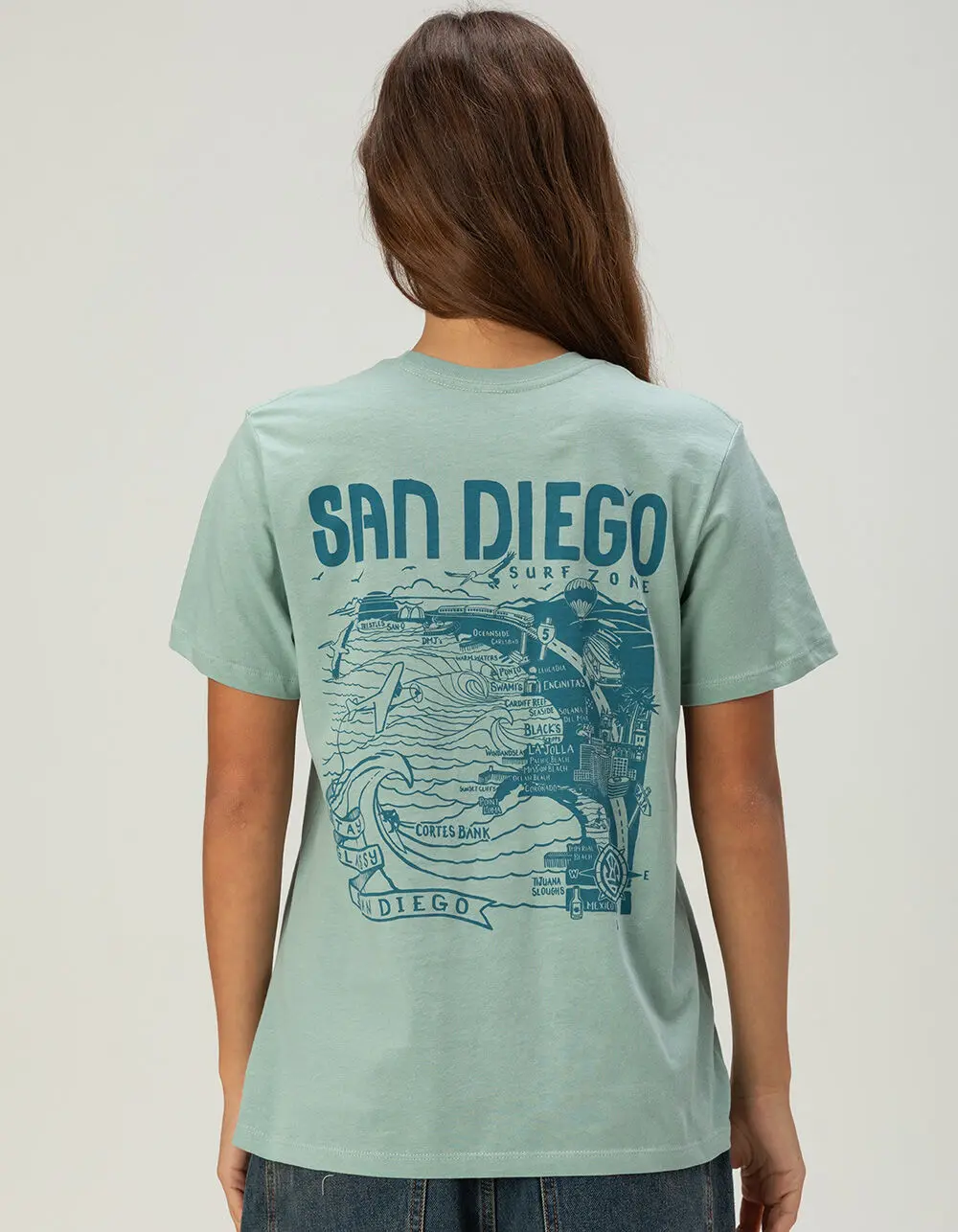 DISTANT LOCAL San Diego Womens Tee