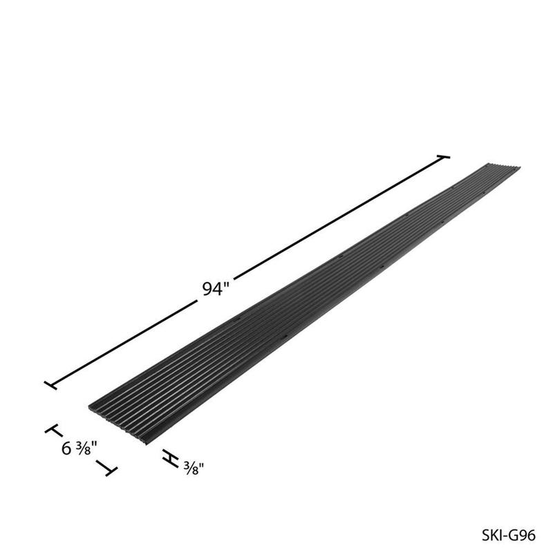 Black Ice 2 Pack 7' 10" Snowmobile Trailer Ski Guides for Friction-Free Loading