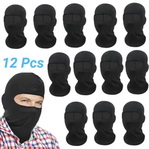 12/9/6 Pcs Unisex Full-Face Balaclava Mask Set with Neck Coverage,Breathable Warmth Face Cover Hat for Outdoor Cycling,Hiking &Motor Sports,Halloween Christmas Party Gifts,Hand Tools Kits