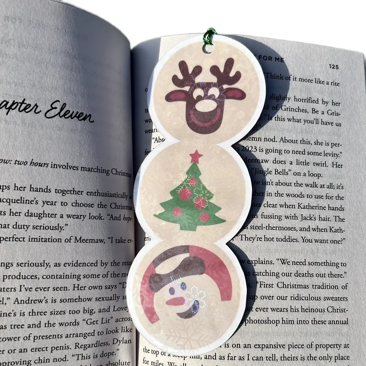 Christmas Cookies Bookmark | Book Accessory | Bookmark for Book Lovers | Holiday Gift