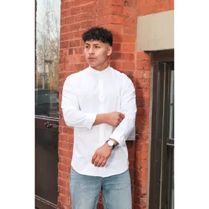 MANDARIN COLLAR SHIRT