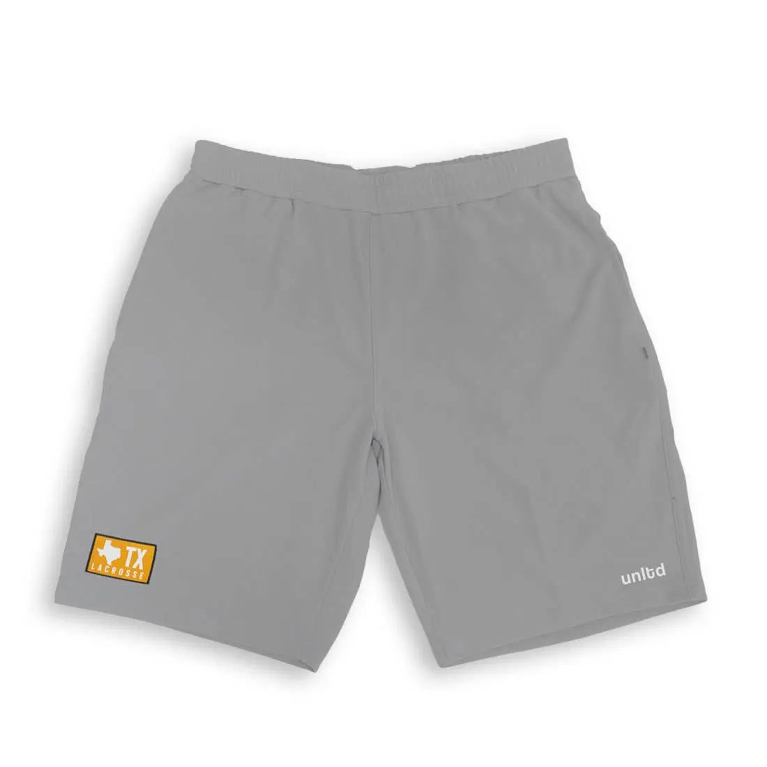 Adult Performance Lacrosse Shorts with Sewn-On Texas Logo, 8.5" Inseam Polyester Spandex Blend for Play or Casual Wear, Made in USA