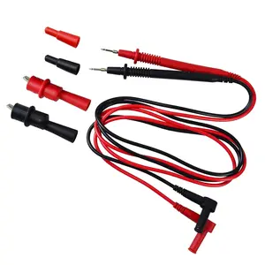 KIT-14 Test Lead Set,Compatible with Fluke Ideal Simpson mprobe/Fieldpiece/Extech/Digital Multimeter/Clamp Meter 4mm Banana Test Lead Probe Clip Substitute Klein Tools 69410
