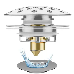 Revolutionary Shower Hair Catcher Drain Protector Bathtub Stainless Steel Wipe Cover