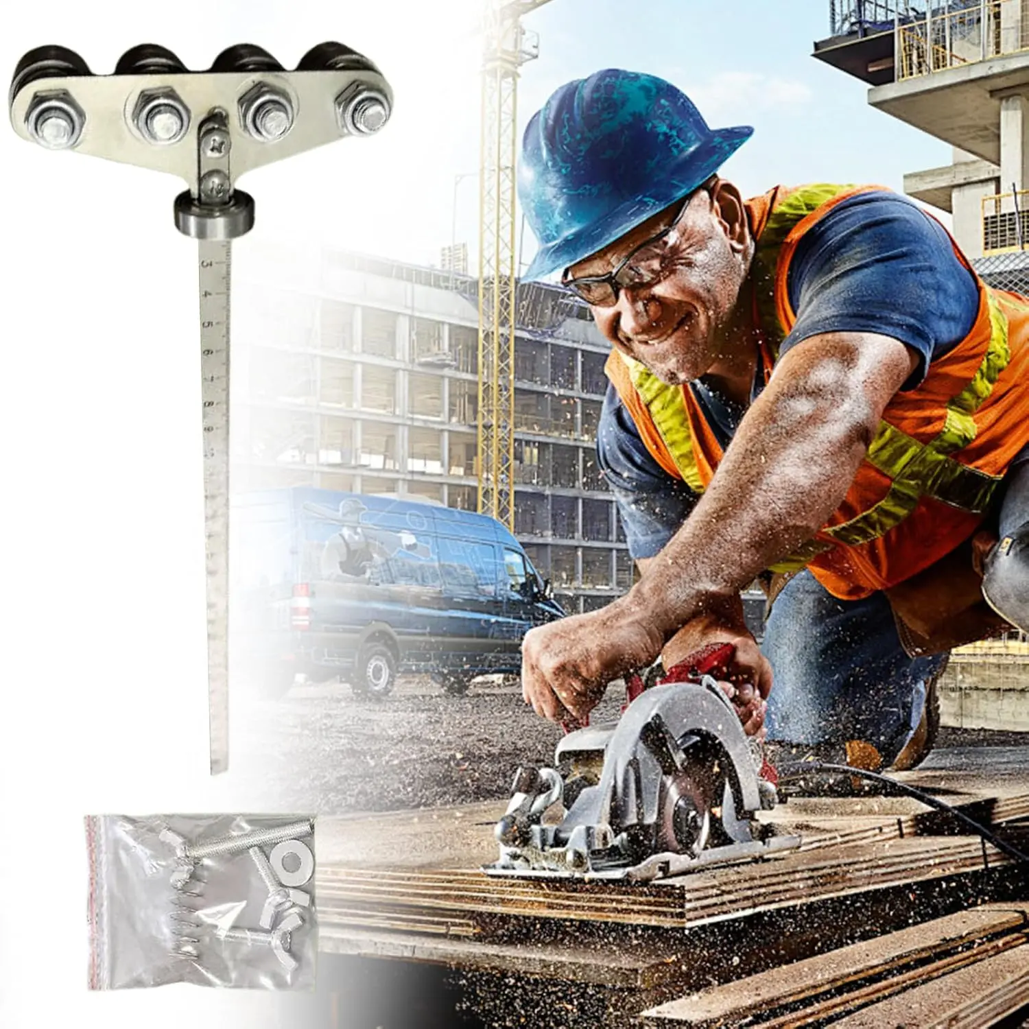 Positioning Calipers, 24" Adjustable Stainless Steel Precision Cutting Guide for Precise Measurements & Easy Wood Cutting