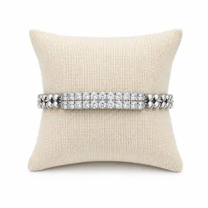 Bubble Luxe Bracelet - Fits 7.5 inches - White Gold Plated