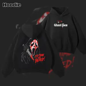 Vintage Ghostface It’s Time To Bleed 2 side t-Shirts,Horror Movies ,Horror shirt ,T-shirt with double print, cotton street fashion pattern, Vintage Tee, Graphic Tees, 90s graphic tees, movies Shirt, Unisex T-Shirt, Gift For Men Women Casual Menswear