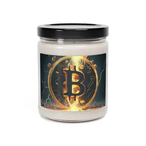 Crypto Candles, Gift for Crypto Enthusiasts, Crypto, Bitcoin, Ethereum, Cryptocurrency Gifts, Crypto Gifts, Blockchain, Scented Soy Candle, 9oz