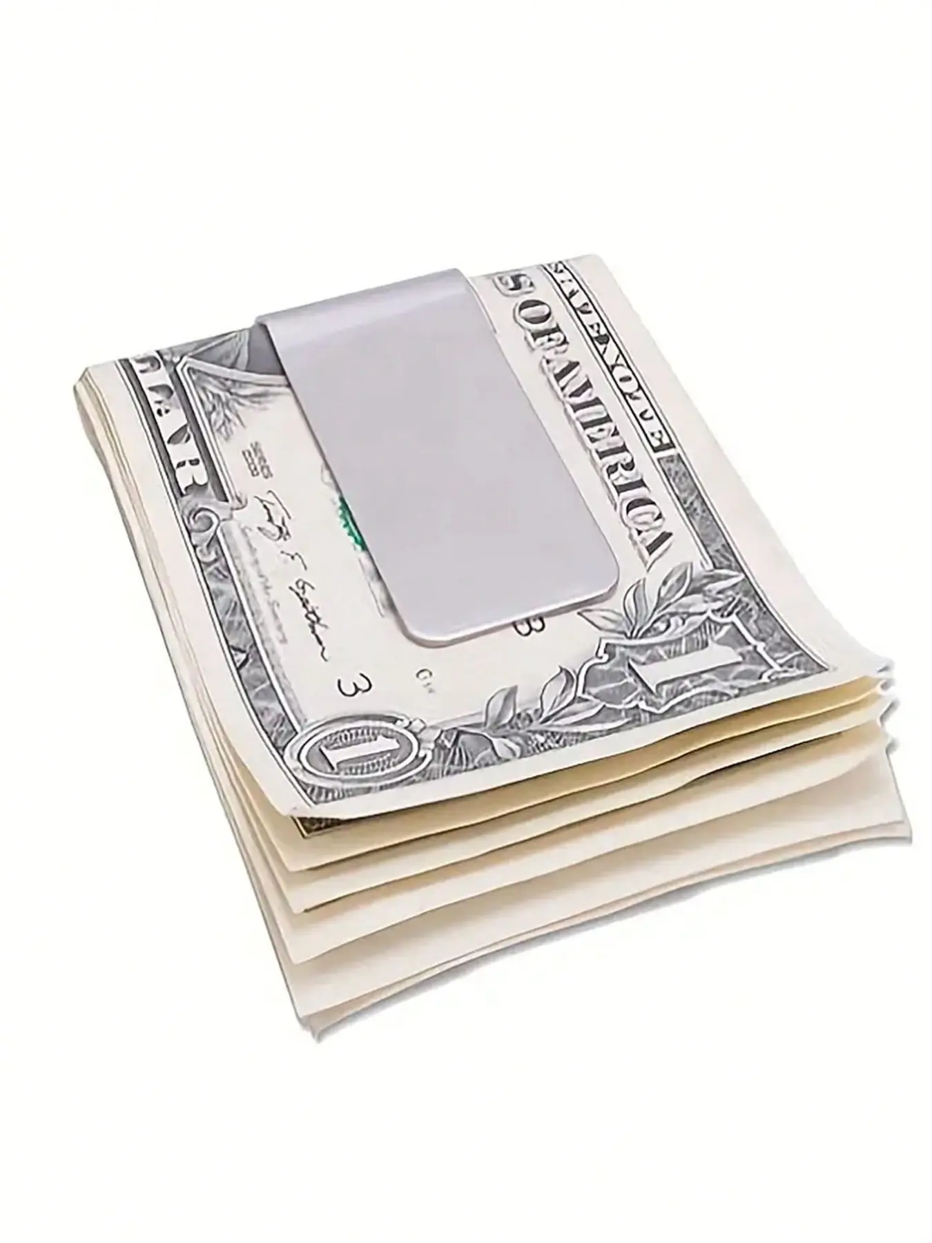 Simple Metal Wallet for Cash and Credit Cards, Fashionable Stainless Steel Card Holder, Vintage Ticket Clip, Ideal Men's Gift, Casual Card Holder