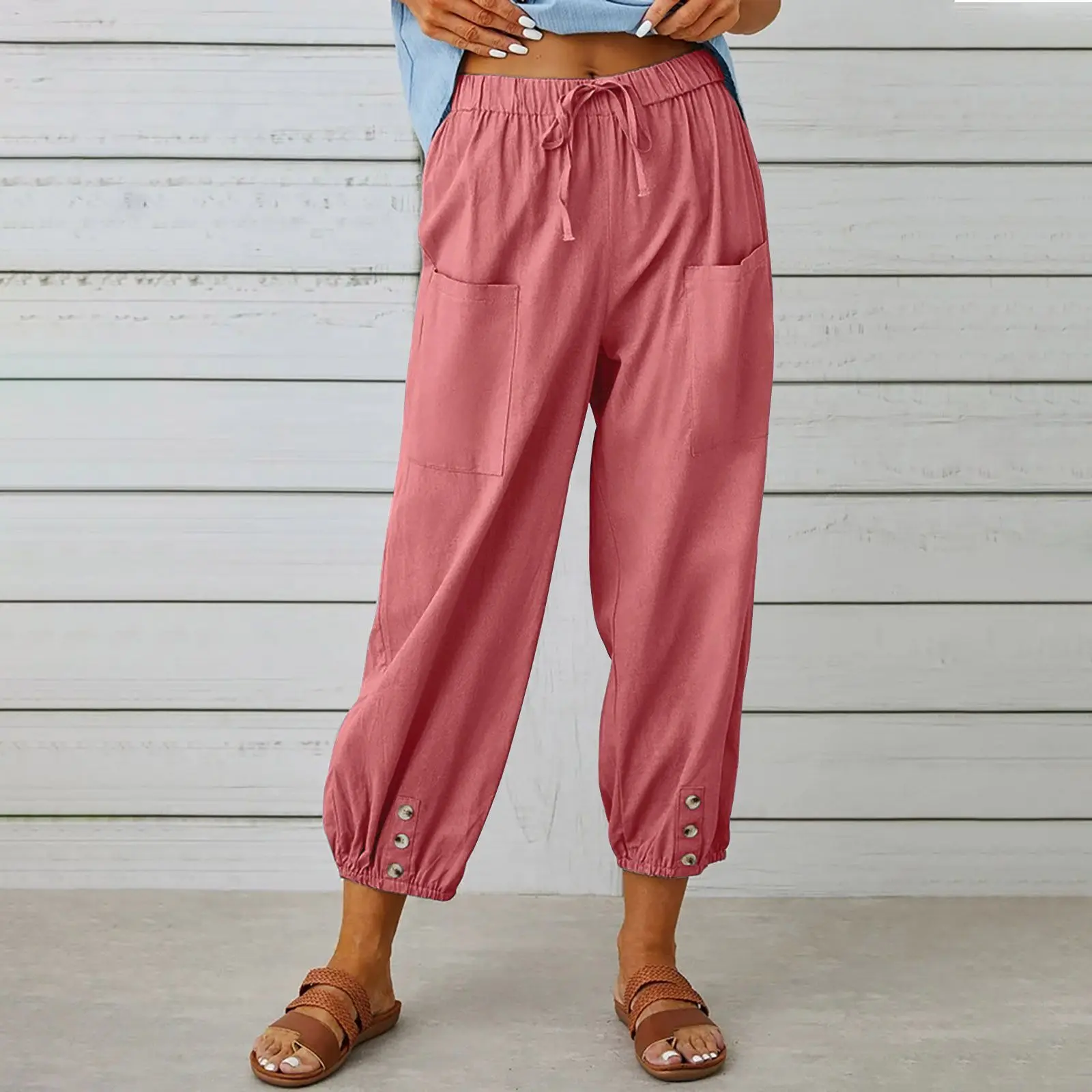 baggy dress pants women How to wear your casually Luxe faux leather baggy silhouette with wide straight legs 2 pockets front and 2 back pockets Belt loops and classic zip XUNKUSGA Pants for Women Casual