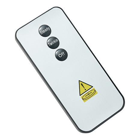 Winter Lane 26" Illuminated Holiday Wreath with Remote