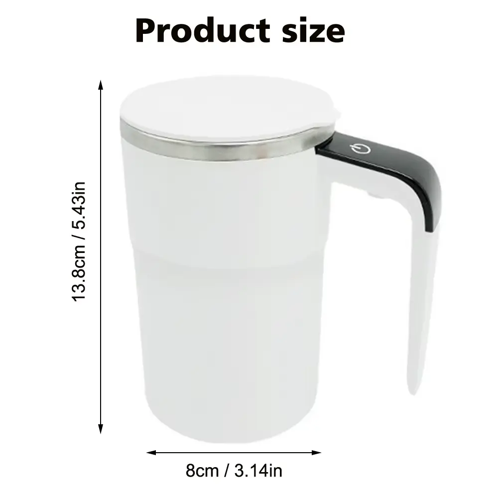 2025 New Automatic Stirring Cup Rechargeable Electric Protein Powder Blender Self Mixing Coffee Mug Waterproof Magnetic Mugs TIMOTRAS
