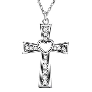 Silver Pendant Faith Cross Necklaces