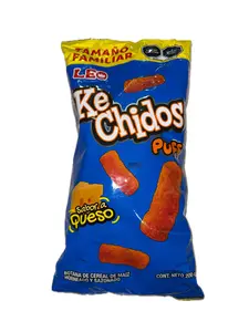 LEO Ke Chidos Puff Cheese Flavored Corn Snack Family Size 200g Mexican Chips