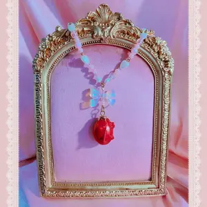 Kawaii Berserk Griffith Coquette Gothic Lolita Fairy Oshare Decora Pop Visual Kei Anime Manga Behelit Choker Necklace