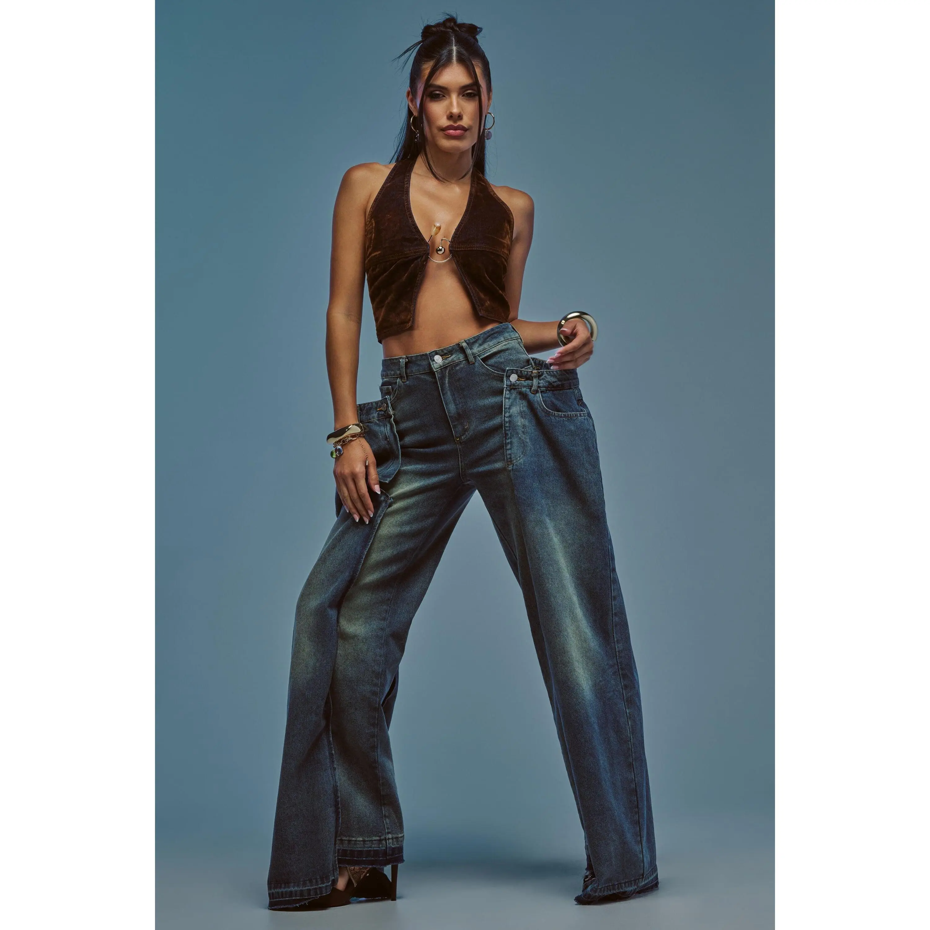 SEEING DOUBLE DECONSTRUCTED VINTAGE JEANS
