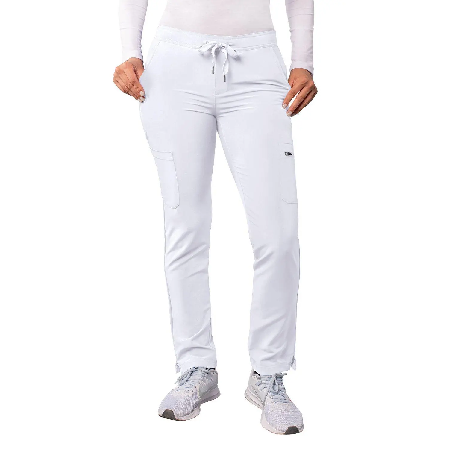 Addition Women's Skinny Leg Cargo Pant  by Adar (Petite) XXS-3XL / WHITE