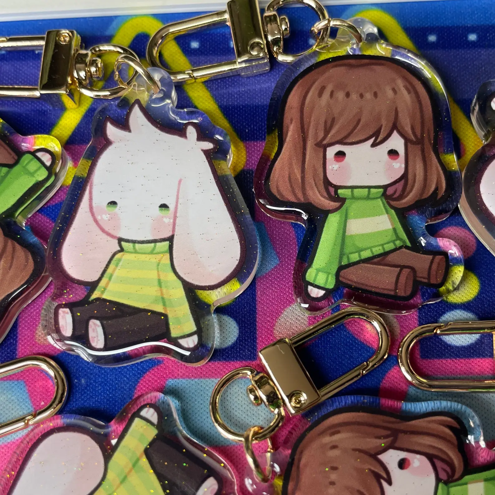 Undertale Doll Double Sided Arcylic Keychain , Great For Daily Use Or As Thoughtful Little Gifts For Your Friends And Yourself, Halloween gifts