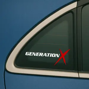 Generation X Vinyl Decal for Cars, Trucks and Golf Carts, GenX, Gen X