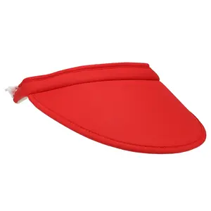 PAGE and TUTTLE Womens Coil Back Eyeshade Visor Golf Athletic Athletic Visor - Red