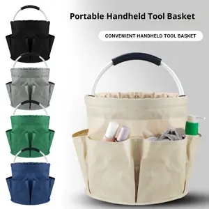 Outdoor Beach Basket Lightweight Portable Picnic Basket Handheld Storage Wash Bag Bath Basket Household Tool Basket Foldable
